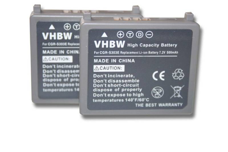 vhbw Kamera-Akku Ersatz für Panasonic CGA-S303, CGA-S303E für Kamera / Camcorder Digital (850mAh, 7,2V, Li-Ion) 850 mAh von vhbw
