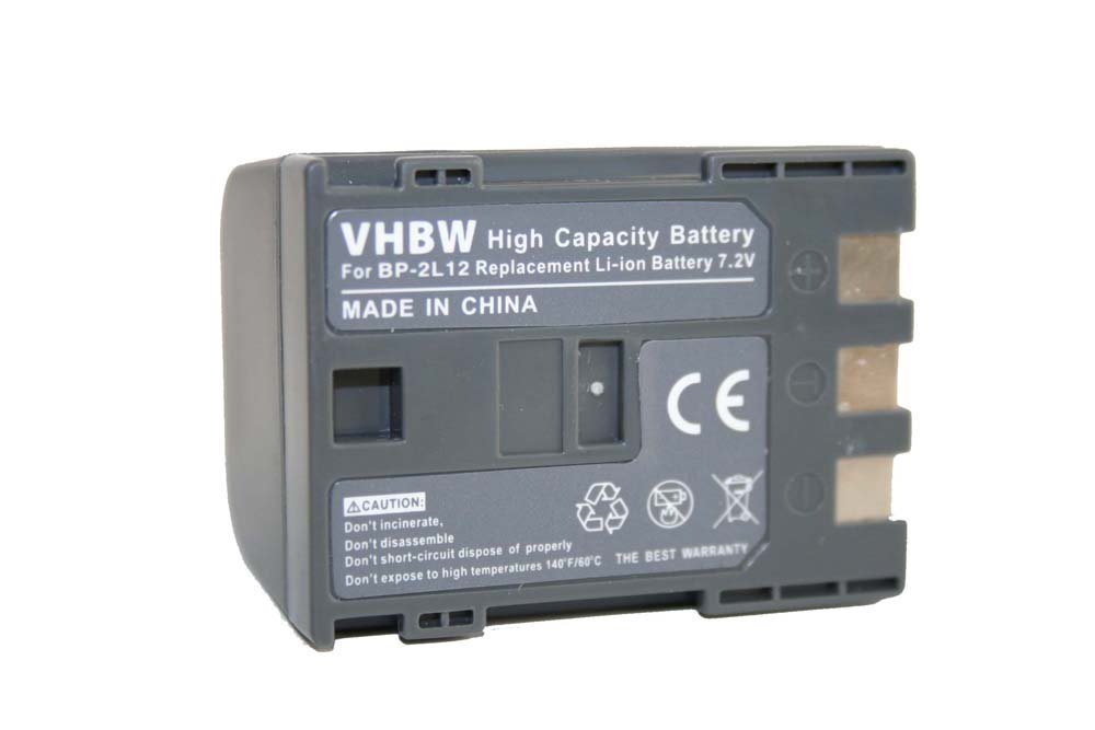 vhbw passend für Canon MVX200i, MVX300, MVX25i, MVX330i, MVX30i, MVX200, Kamera-Akku Li-Ion 1200 mAh von vhbw