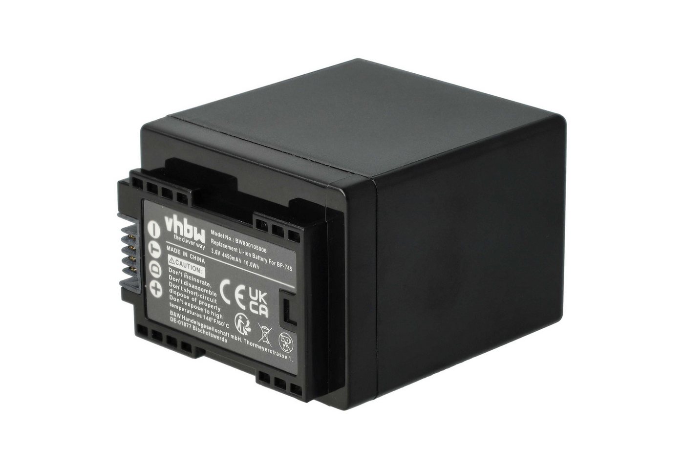vhbw passend für Canon iVIS HF R62 Kamera / Camcorder Digital (4450 mAh, Kamera-Akku Li-Ion 4450 mAh von vhbw