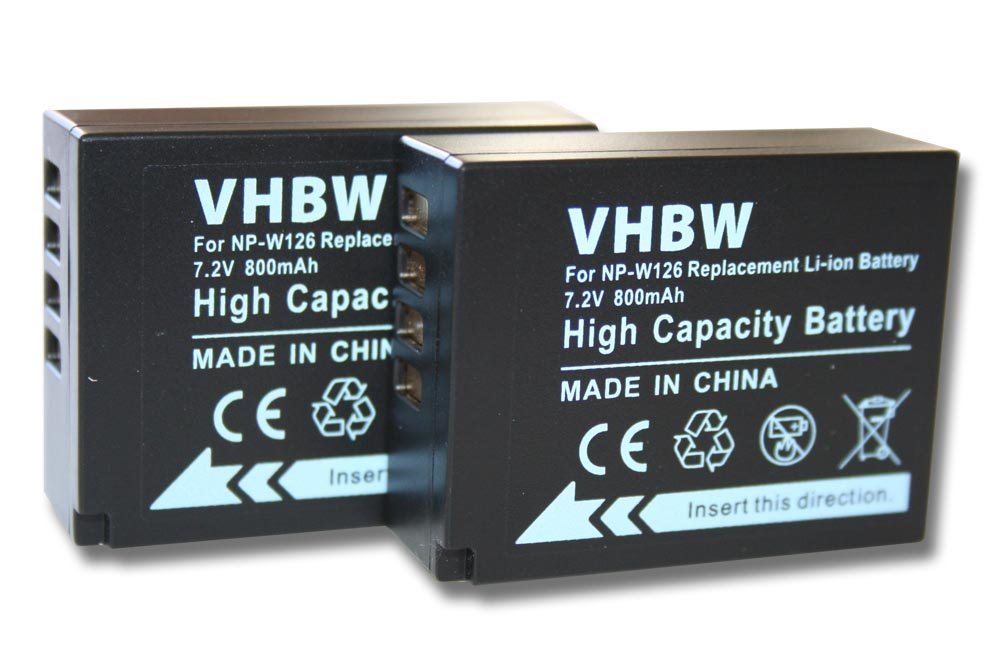 vhbw Kamera-Akku passend für Fujifilm FinePix HS30 EXR, HS33 EXR, HS55 EXR Kamera / Foto DSLR (800mAh, 7,2V, Li-Ion) 800 mAh von vhbw