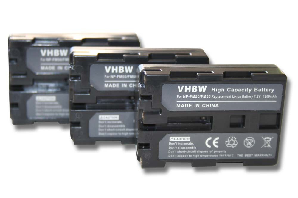 vhbw Kamera-Akku passend für Kompatibel mit Sony DCR-DVD Serie DCR-DVD100, DCR-DVD101, DCR-DVD200 Camcorder (1400mAh, 7,4V, Li-Ion) 1400 mAh von vhbw