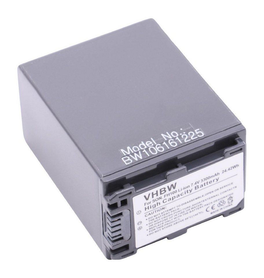 vhbw Kamera-Akku passend für Kompatibel mit Sony DCR-DVD450E, DCR-DVD410(E), DCR-DVD450 Camcorder Digital (3300mAh, 7,4V, Li-Ion) 3300 mAh von vhbw