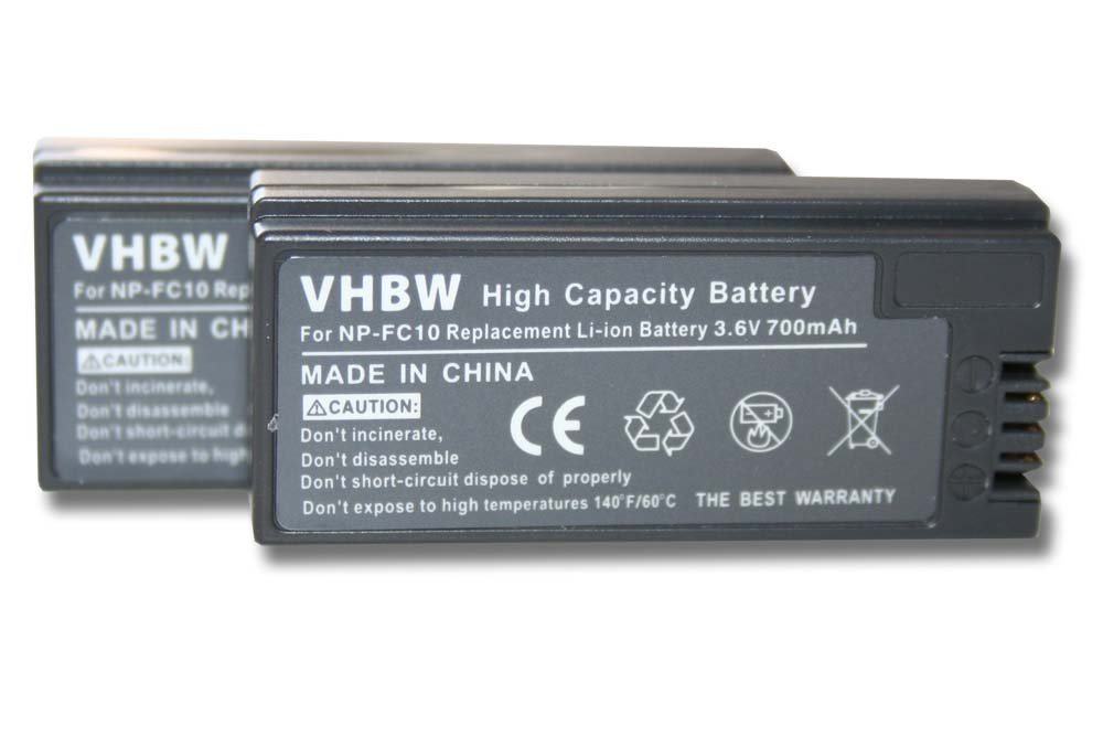 vhbw Kamera-Akku passend für Sony Cyber-shot Pro DSC-V1 Kamera (700mAh, 3,6V, Li-Ion) 700 mAh von vhbw