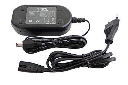 vhbw Kamera-Netzteil Netzkabel kompatibel mit JVC GR-DX27, GR-DX27E, GR-DX27EK, GR-DX28, GR-DX28E Kamera, Digitalkamera, DSLR, 2m von vhbw