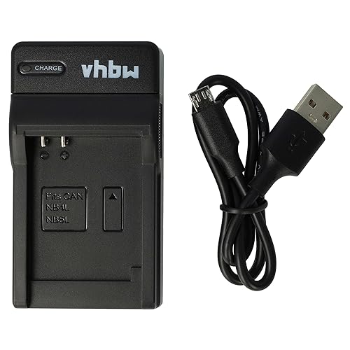 vhbw Ladegerät kompatibel mit Canon Legria Mini Kamera Camcorder/Akku - Ladeschale, Ladeanzeige, 4,2 V von vhbw