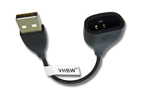vhbw Ladekabel 10cm Ladestation kompatibel mit Fitbit One Smartwatch, Fitnesstracker Ersatzkabel Datenkabel von vhbw