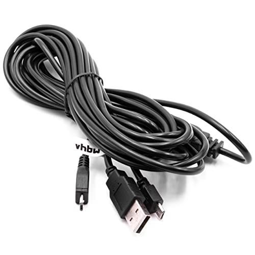 vhbw Ladekabel Micro-USB Y-Kabel Splitter extra lang 3.41m kompatibel mit z.B. Sony PS4 DualShock 4 Controller Spielekonsole von vhbw
