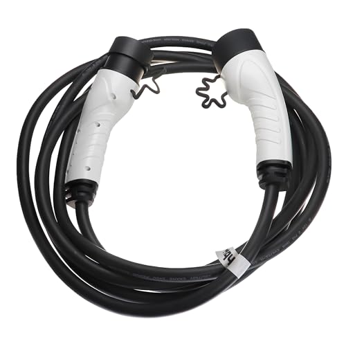 vhbw Ladekabel Typ 2 zu Typ 2 kompatibel mit Mitsubishi Eclipse Plug In Hybrid Elektroauto - Verbindungskabel, 3-phasig, 16 A, 11 kW, 5 m von vhbw