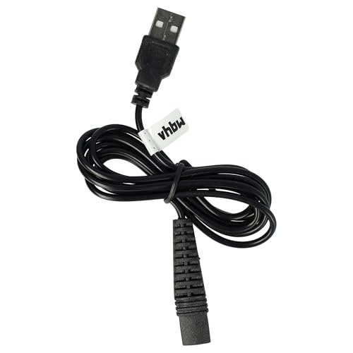 vhbw Ladekabel kompatibel mit Braun Series 3 320s, 310, 320r-4, 320s-4, 320s-5, 320, 330 Rasierer - Netzkabel, 120 cm von vhbw