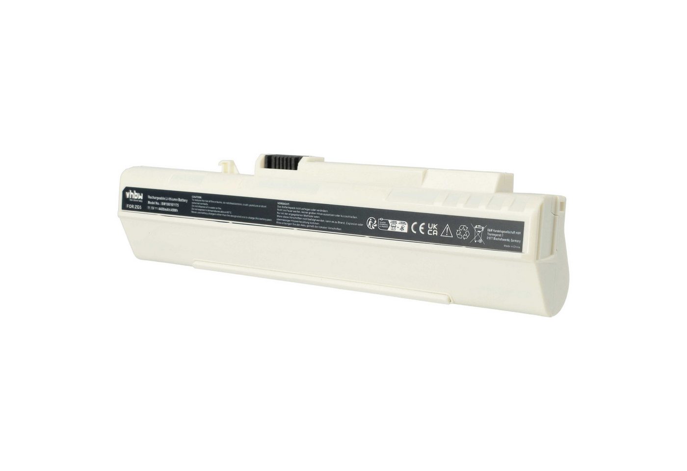 vhbw passend für Gateway LT2044u Notebook, Netbook (4400 mAh, 11,1 V, Laptop-Akku Li-Ion 4400 mAh von vhbw