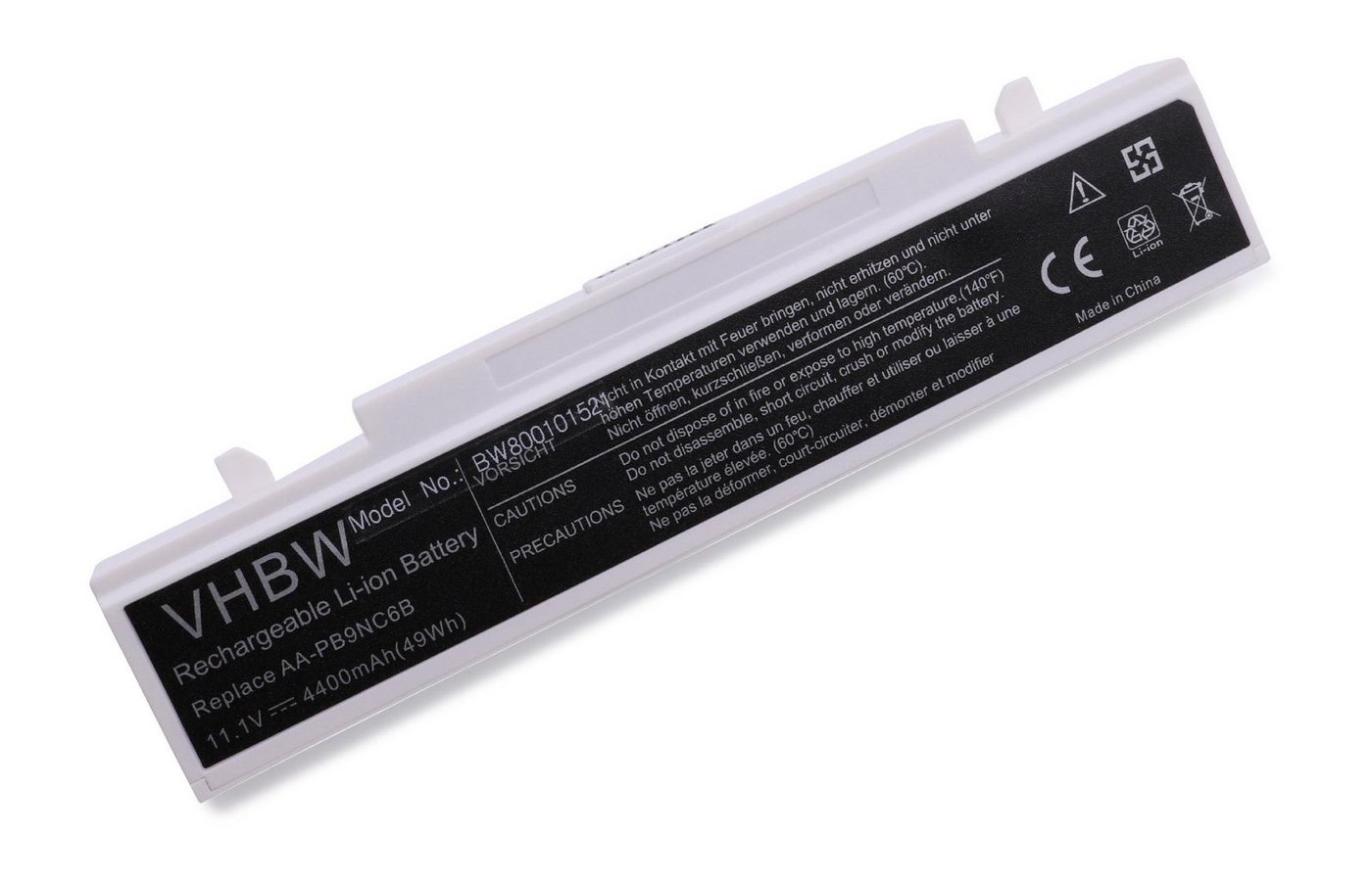 vhbw passend für Samsung RF411, RF510, RC720, RF410, RC530 S0D, RF510 S01, Laptop-Akku Li-Ion 4400 mAh von vhbw