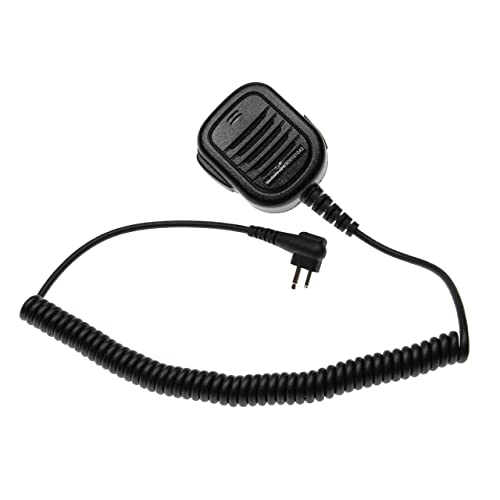 vhbw Lautsprecher-Mikrofon kompatibel mit Motorola CP040, GP300, GP600, GP68, GP73, GP88, Radius P110 Funkgerät von vhbw