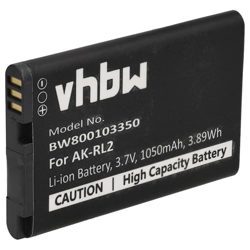 vhbw Li-Ion Akku 1050mAh (3.7V) kompatibel mit Seniorentelefon, Handy Emporia Talk Basic, Emporia Talk Comfort V20m Ersatz für AK-RL2. von vhbw