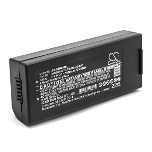 vhbw Li-Ion Akku 1600mAh (14.8V) kompatibel mit Drucker Kopierer Scanner Etiketten-Drucker Lapin PT408e, PT412e von vhbw