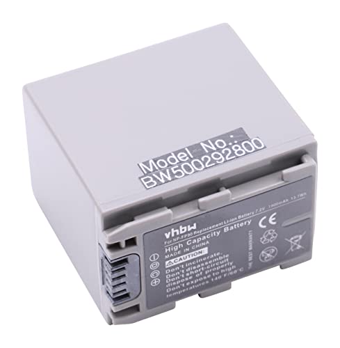 vhbw Li-Ion Akku 1900mAh (7.2V) kompatibel mit Kamera Camcorder Video Sony DCR-HC94, DCR-HC94E, DCR-HC96, DCR-HC96E, DCR-SR1 Ersatz für NP-FP30, NP-FP50, NP-FP60. von vhbw