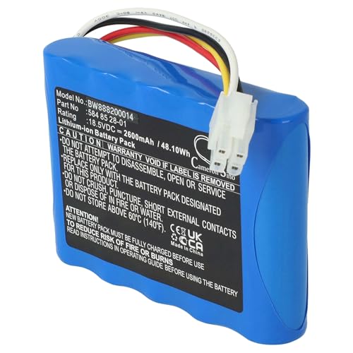 vhbw Li-Ion Akku 2600mAh (18.5V) kompatibel mit Rasenroboter Rasenmäher Ersatz für Husqvarna 584 82 28-02, 584 85 28-01 von vhbw