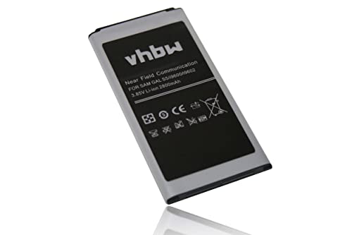 vhbw Li-Ion Akku 2800mAh (3.85V) kompatibel mit Handy Smartphone Telefon Samsung Galaxy SPHG900BKS Ersatz für EB-B900. von vhbw
