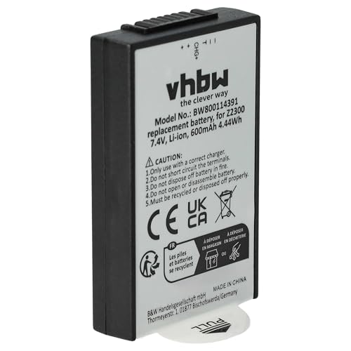 vhbw 1x Akku kompatibel mit Polaroid Z230E, Z2300, CZA-05300 Pogo Kamera (600 mAh, 7,4 V, Li-Ion) von vhbw