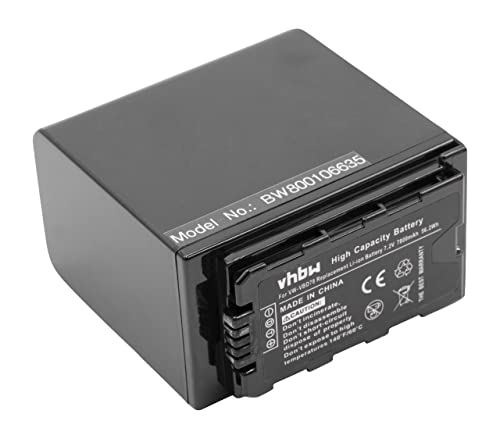 vhbw Li-Ion Akku 7800mAh (7.4V) kompatibel mit Camcorder Panasonic AJ-PX298MC, HC-MDH2, HDC-MDH2GK Ersatz für VW-VBD78. von vhbw