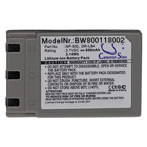 vhbw 1x Akku kompatibel mit Konica Minolta Revio KD-310, KD-420Z, KD-410Z, KD-500Z, KD-400Z, KD-310Z Kamera (850 mAh, 3,7 V, Li-Ion) von vhbw