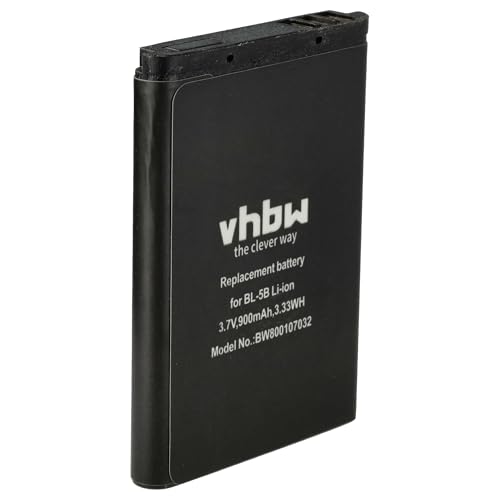 vhbw Li-Ion Akku 900mAh (3.7V) kompatibel mit Kamera Somikon Full HD Camcorder DV-812.HD Ersatz für PX-8268 von vhbw