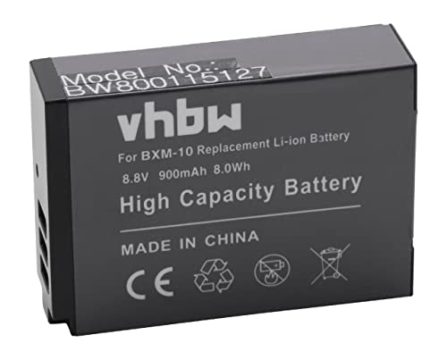 vhbw Akku Ersatz für XiaoYi BXM-10 für Kamera (900 mAh, 8,8 V, Li-Ion) von vhbw