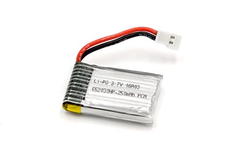 vhbw 1x Akku kompatibel mit Revell 23963, Quad Copter Space Motion Drohne Multicopter Quadrocopter (250 mAh, 3,7 V, Li-Polymer) - Ersatz für 44163 von vhbw