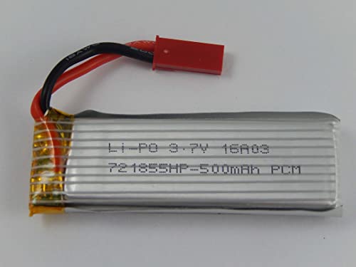 vhbw Li-Polymer Akku 500mAh (3.7V) kompatibel mit Drohne Multicopter Quadrocopter UDI U817, U817A, U817C, U818, U818A Ersatz für Revell 751860. von vhbw