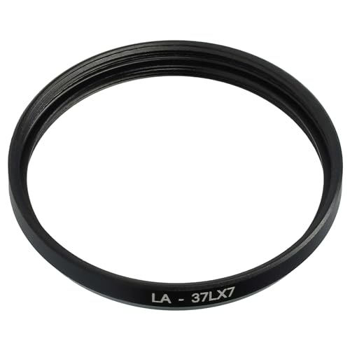 vhbw Metall Filter Adapter 37mm schwarz kompatibel mit Kamera Leica D-Lux 6, Panasonic Lumix DMC-LX7, Filter DMW-LND37, DMW-LPLA37, DMW-LCH37. von vhbw