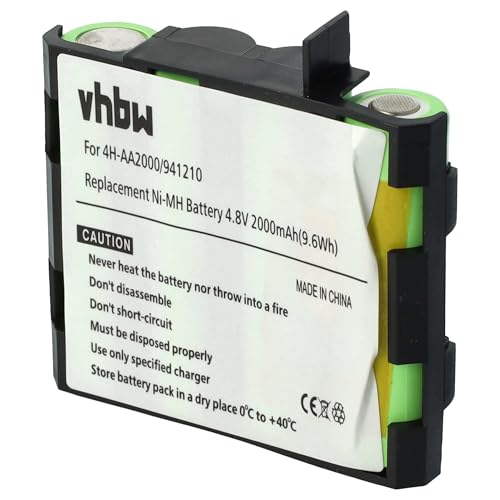 vhbw NiMH Akku 1500mAh (4.8V) kompatibel mit Medizintechnik Ersatz für Muskelstimulator Compex Edge US, Energy, Energy Mi-Ready, Energy, Energy Mi-Ready, Fit von vhbw