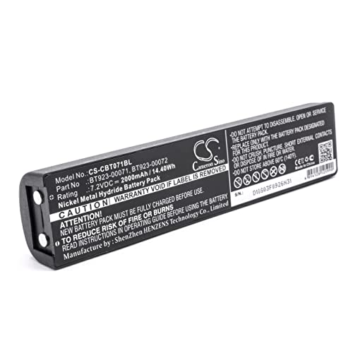 vhbw NiMH Akku 2000mAh (7.2V) kompatibel mit Fernbedienung Remote Control Ersatz für Cattron-Theimeg BT923-00071 von vhbw