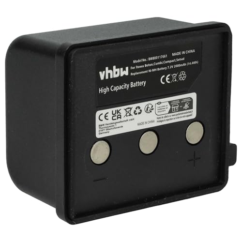 vhbw NiMH Akku 2000mAh (7.2V) kompatibel mit Fernbedienung Remote Control Ersatz für Itowa BT7223MH von vhbw