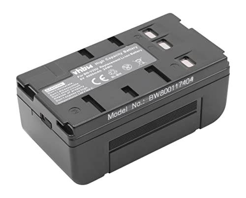 vhbw NiMH Akku 4000mAh (6V) kompatibel mit Kamera Videokamera Camcorder Ersatz für Panasonic VW-VBS1, VW-VBS1E, VW-VBS2 von vhbw