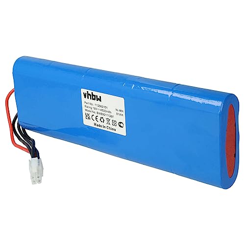 vhbw Akku Ersatz für Husqvarna 1128621-01, 1128621-01/6, 112862101/6, 1128621016, 1192119010, 535120901, 535120902 für Rasenmäher (4500mAh, 18V, NiMH) von vhbw