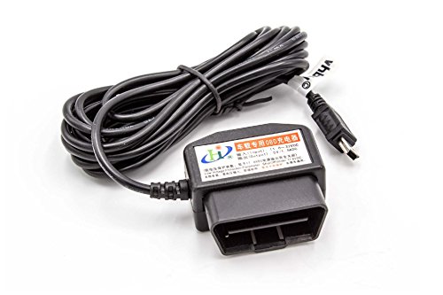 vhbw OBD2 Mini-USB Kabel Ladekabel kompatibel mit Dashcam GPS Navi Smartphone 3,5m von vhbw