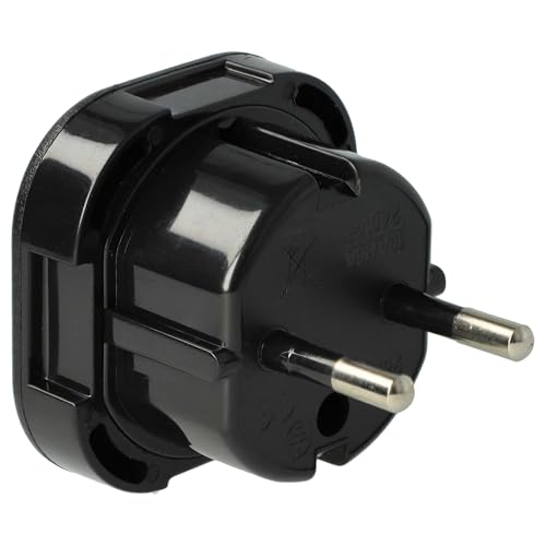 vhbw Reisestecker Adapter (Euro-Stecker auf UK-Buchse) - Reiseadapter, Schwarz, 250 V / 16 A von vhbw