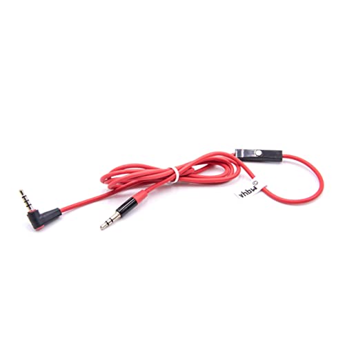vhbw RemoteTalk Audio Kabel kompatibel mit Beats by Dr. DRE Kopfhörer mit Inline-Mikrofon, 3.5mm Klinke, Aux-Kabel, Klinkenkabel, Kopfhörerkabel, Rot-Schwarz vhbw RemoteTalk Audio Kabel kompatibel mit Beats by Dr. DRE Kopfhörer mit Inline-Mikrofon, 3.5mm Klinke, Aux-Kabel, Klinkenkabel, Kopfhörerkabel, Rot-Schwarz von vhbw