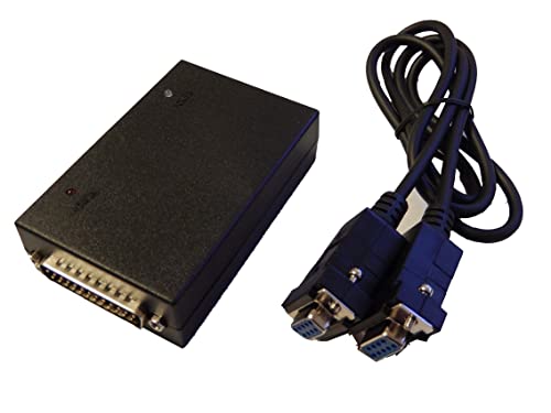 vhbw Rib Box kompatibel mit Motorola GP1200, GM600, GM640, GM660, GM900, GM950, GM680 - Programmieradapter inkl. RS232 Kabel, Schwarz von vhbw