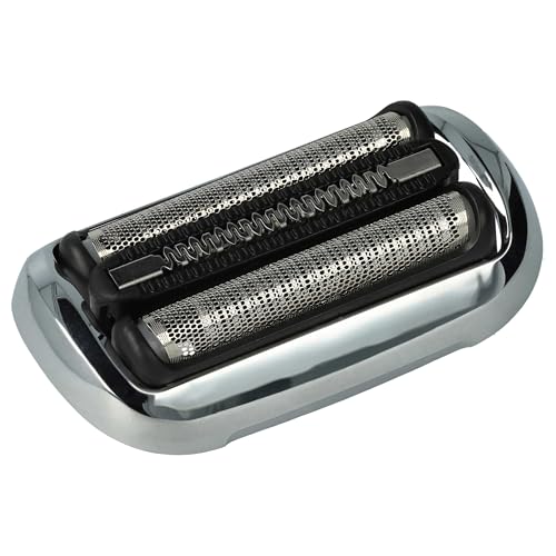 vhbw Scherkopf (1x Scherfolie, 1x Schermesser) kompatibel mit Braun 71-B7200cc, 71-B7850cc Rasierer - Kombipack, Schwarz, Silber, Weiß von vhbw