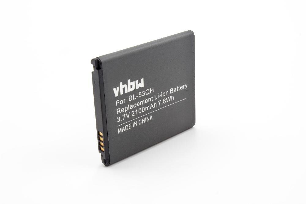 vhbw Smartphone-Akku passend für LG Spectrum II VS930 Mobilfunk (2100mAh, 3,7V, Li-Ion) 2100 mAh von vhbw