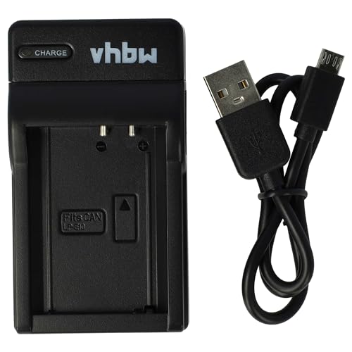 vhbw USB Akkuladegerät kompatibel mit Canon EOS 2000D, Canon EOS 4000D Digitalkamera, Camcorder, Action Cam-Akku - Ladeschale von vhbw