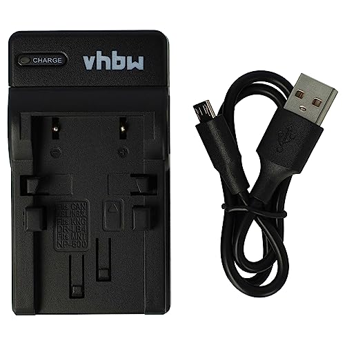 vhbw USB Akkuladegerät kompatibel mit Canon NB-1L, NB-1LH, NB-3L, NB-3LH Digitalkamera, Camcorder, Action Cam-Akku - Ladeschale von vhbw