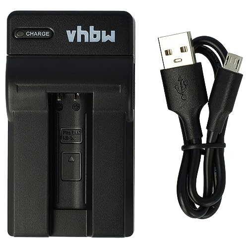 vhbw USB Ladegerät kompatibel mit Canon NB-9L Kamera Camcorder/Akku - Ladeschale, Ladeanzeige, 4,2 V von vhbw
