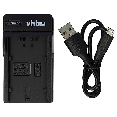 vhbw USB Akkuladegerät kompatibel mit Grundig DLC-1, DLC-10, DLC-20, DLC-900, DLC-1000 Digitalkamera, Camcorder, Action Cam-Akku - Ladeschale von vhbw