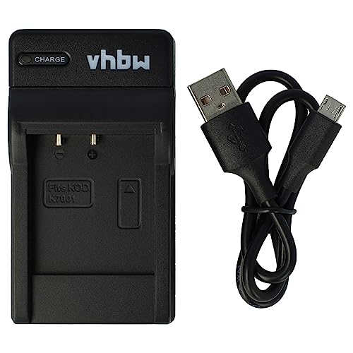 vhbw USB Akkuladegerät kompatibel mit Hitachi DZ-HV584E, PB-360T, SB-360 Digitalkamera, Camcorder, Action Cam-Akku - Ladeschale von vhbw