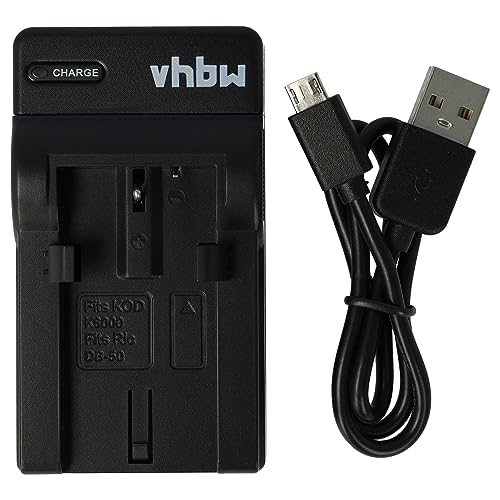 vhbw USB Akkuladegerät kompatibel mit Kodak EasyShare Z8612 is, ZX1 HD Camcorder Digitalkamera, Camcorder, Action Cam-Akku - Ladeschale von vhbw