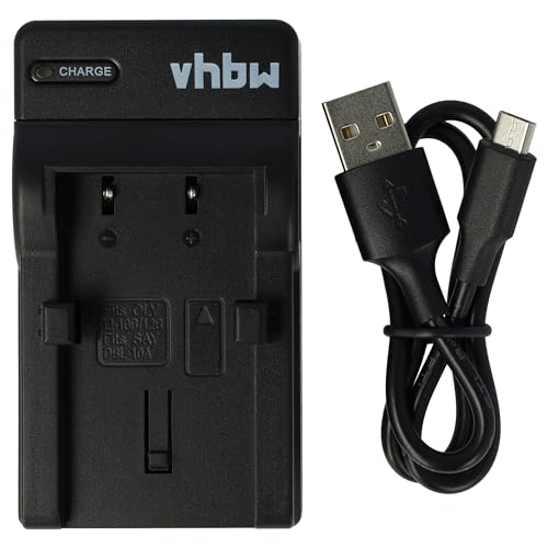 vhbw USB Akkuladegerät kompatibel mit Olympus Li-10B, Li-12B Digitalkamera, Camcorder, Action Cam-Akku - Ladeschale von vhbw