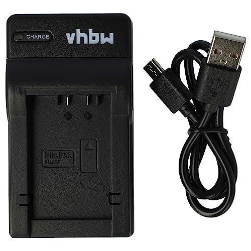 vhbw USB Akkuladegerät kompatibel mit Panasonic DMC-BMB9, DMW-BMB9E Digitalkamera, Camcorder, Action Cam-Akku - Ladeschale von vhbw