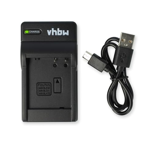 vhbw USB Ladegerät kompatibel mit Panasonic Lumix DMC-TZ202 Kamera Camcorder/Akku - Ladeschale, Ladeanzeige, 8,4 V von vhbw