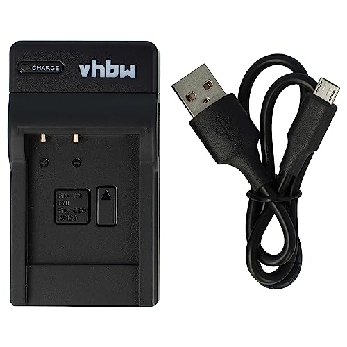 vhbw USB Akkuladegerät kompatibel mit Sony Cybershot DSC-W380, DSC-WX220, DSC-W690 Digitalkamera, Camcorder, Action Cam-Akku - Ladeschale von vhbw